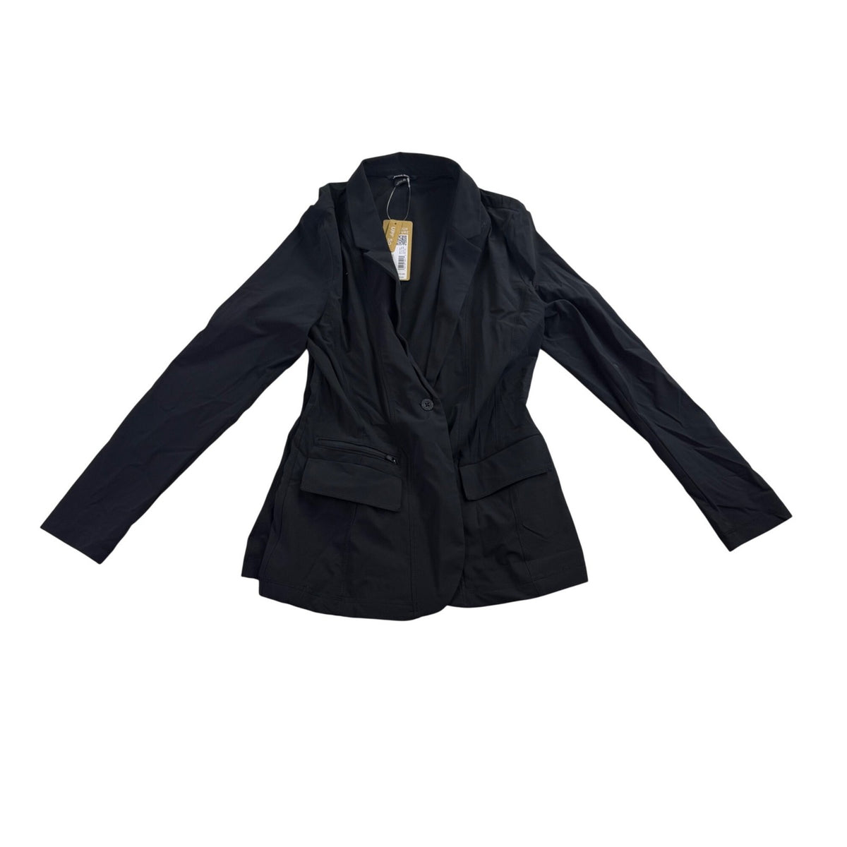 Eddie Bauer Womens Black Blazer UPF 50+ Lightweight Size 10