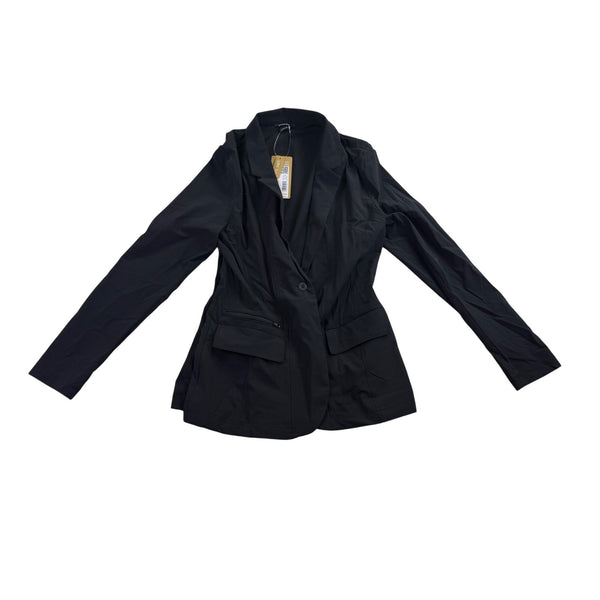 Eddie Bauer Womens Black Blazer UPF 50+ Lightweight Size 10