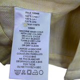 Alex Cannon Mens Yellow Short Sleeve Linen Button-Down Shirt Chest Pocket Sz XL