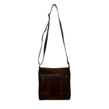 Nine West Women’s Brown Faux Leather Zip Closure Adjustable Strap Crossbody Bag