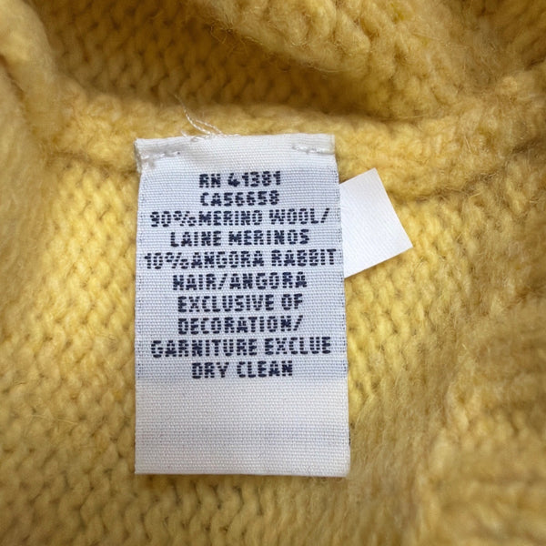 Polo Ralph Lauren Mens Yellow Crewneck Sweater Classic Knit Sz XXL