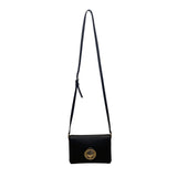 Kate Spade Women’s Black Leather Turn Lock Closure Adjustable Crossbody Bag