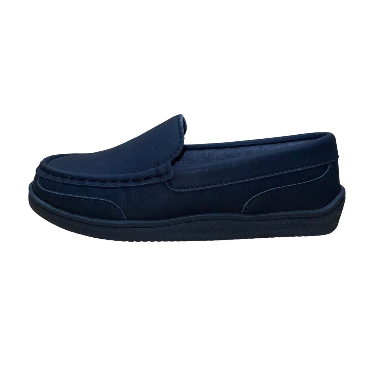MySlippers Women’s Black Grain Leather Slipper Moccasins Size 6