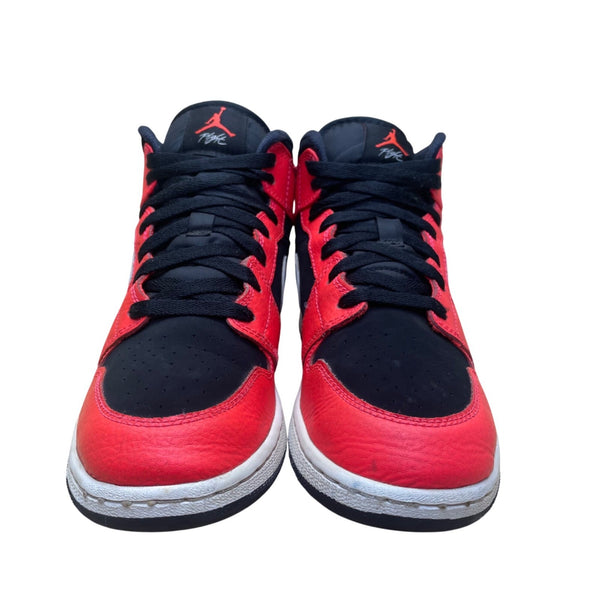 Nike Air Jordan 1 Youth Leather Infrared 23 High-Top Basketball Shoes Sz 6Y