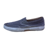 Sperry Men’s Gray Perforated Upper Leather Slip-On Loafers Shoes Size 9.5M