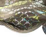 Vera Bradley Women’s Green Quilted Adjustable Strap Floral Pattern Crossbody Bag