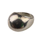 Sterling Silver Womens Dome Ring Polished Finish Size 6 Unique Modern Design 925