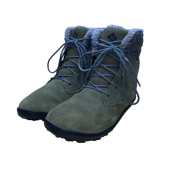 Columbia Women’s Green Faux Fur Lined Suede Lace-Up Winter Boots Size 10