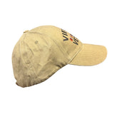 Embroidery Unisex Khaki Vietnam Veteran Adjustable Cap With Embroidered Design