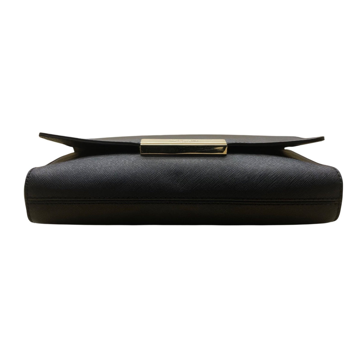 Kate Spade Women’s Black Saffiano Leather Gold Chain Strap Flap Shoulder Bag