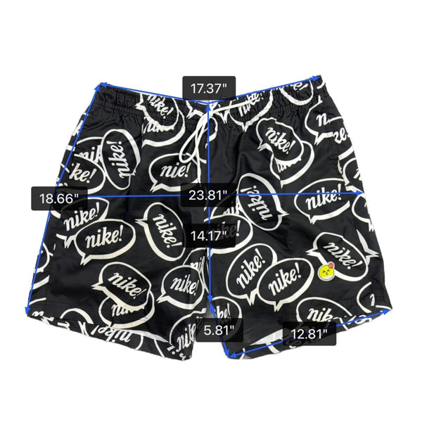 Nike Mens Black Logo Print Swim Shorts Stylish Comfortable Durable Size XL