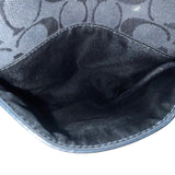 Coach Women’s Black Fabric & Leather Monogram Adjustable Strap Crossbody Bag