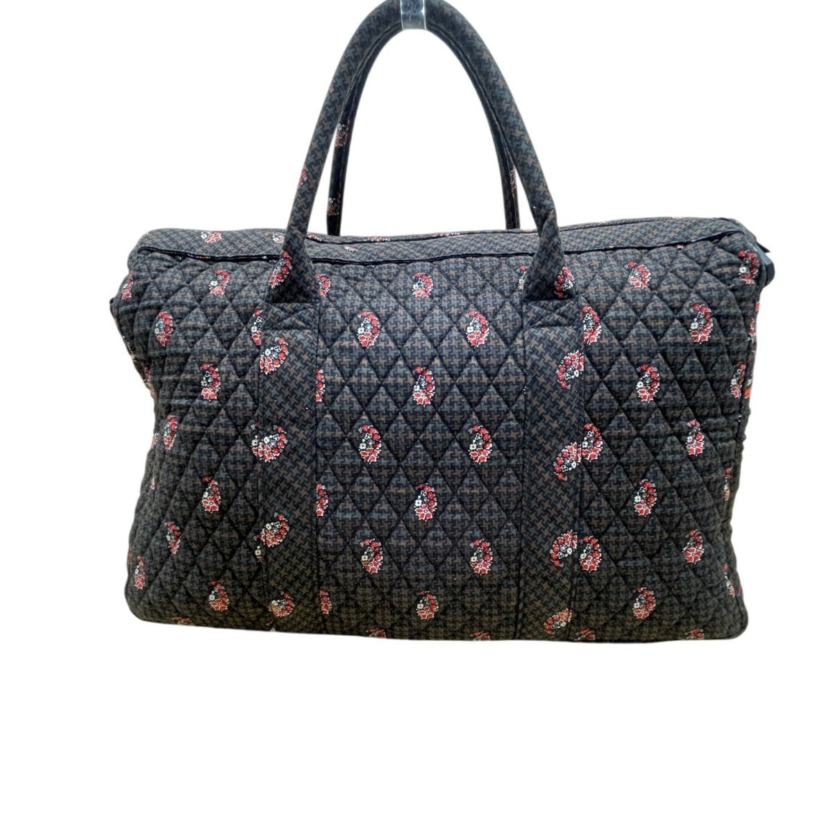 Vera Bradley Women’s Brown Quilted Paisley Fabric Carry-On Travel Duffel Bag