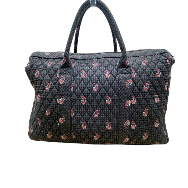 Vera Bradley Women’s Brown Quilted Paisley Fabric Carry-On Travel Duffel Bag