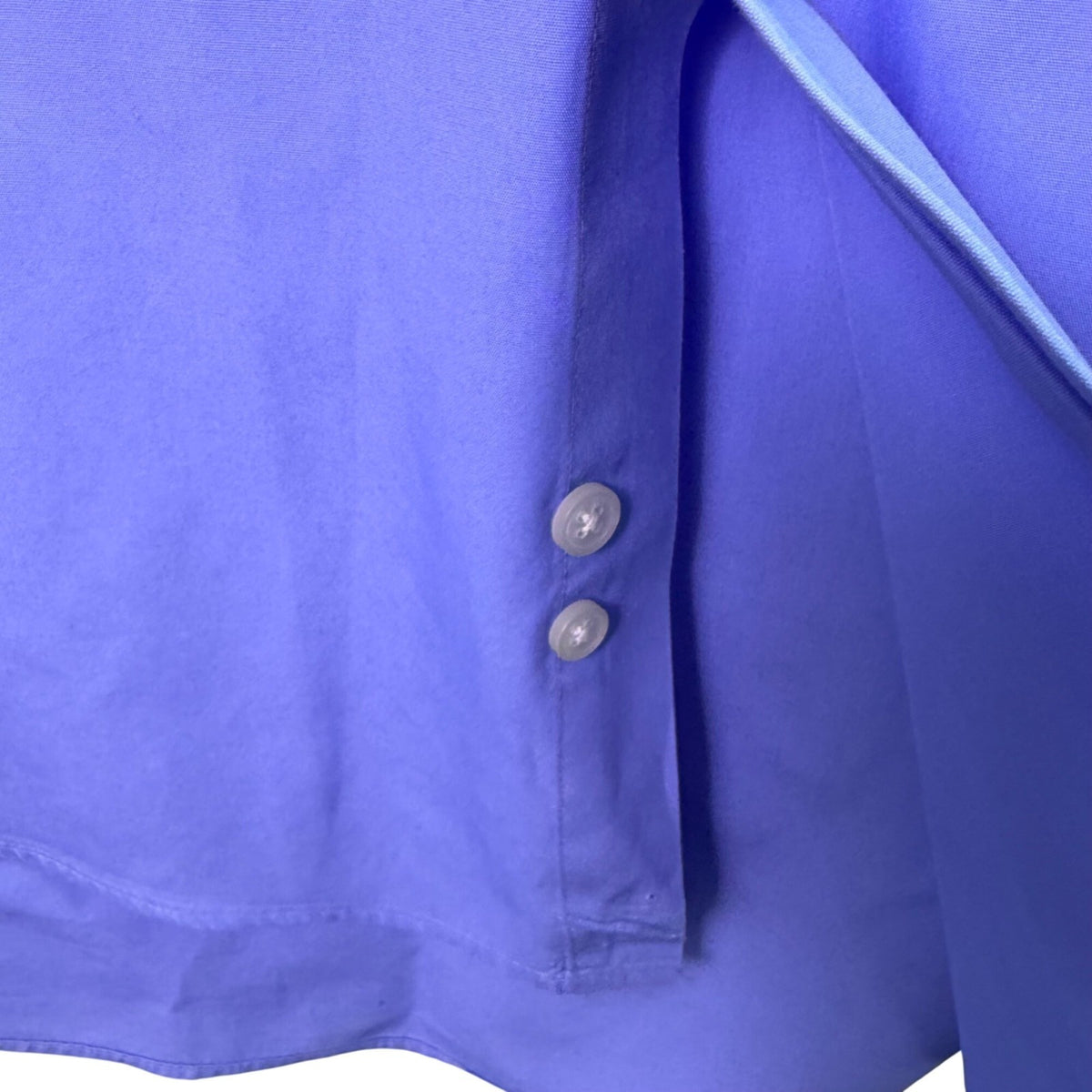 Calvin Klein Mens Blue 100% Cotton Satin Poplin Button-Down Shirt Size M