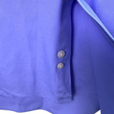 Calvin Klein Mens Blue 100% Cotton Satin Poplin Button-Down Shirt Size M
