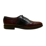 Allen Edmonds Men’s Burgundy/Black Leather Wingtip Oxford Dress Shoes Sz 12