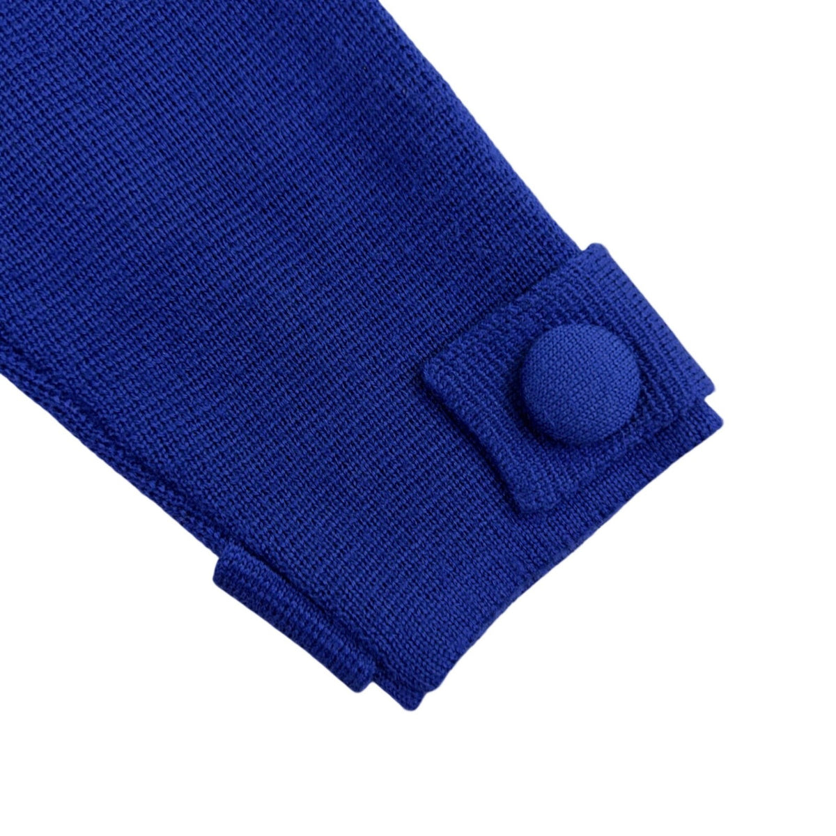 Kate Hill Womens Blue Merino Double-Breasted Sweater Jacket Size S