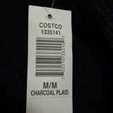 Mario Serrani Womens Black Polyester Blend Slim Fit Knit Legging Charcoal Plaid