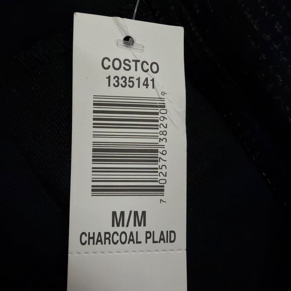 Mario Serrani Womens Black Polyester Blend Slim Fit Knit Legging Charcoal Plaid