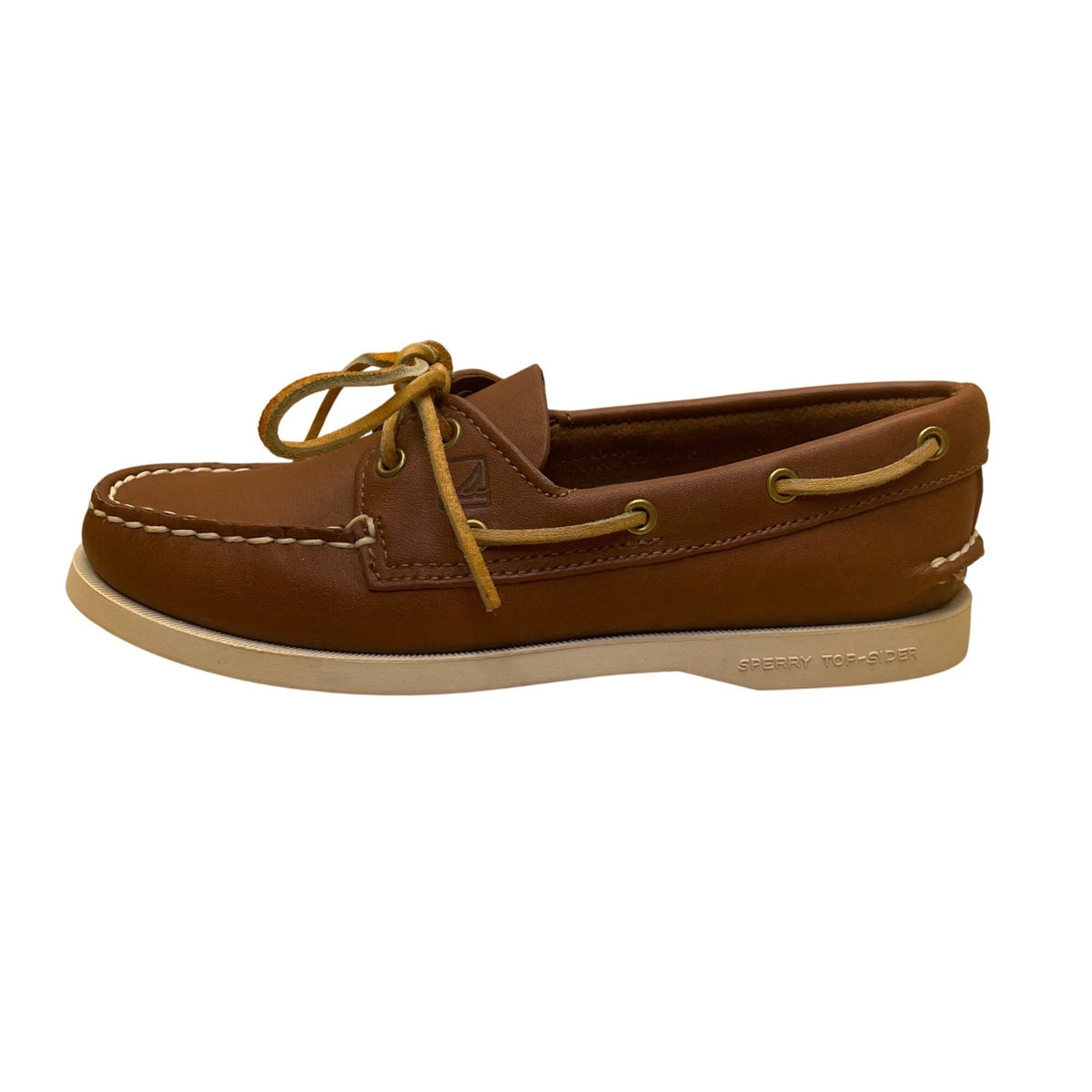Sperry Women’s Brown Leather Casual Slip-On Top Sider Boat Shoes Size 6M