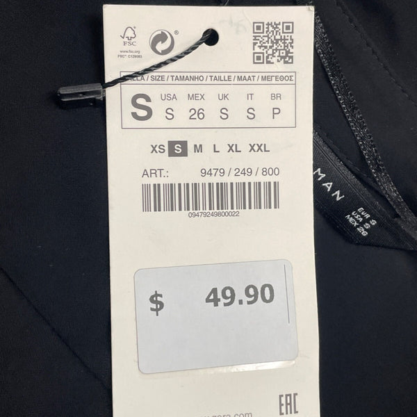 Zara Woman Black Button-Up Blouse Size S- New