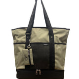Everest Unisex Green & Black Canvas With Bottom Pocket Insulation Tote Bag