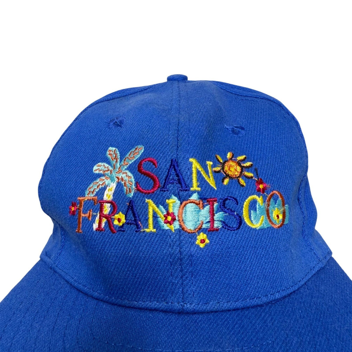 The Two Can Co San Francisco Embroidered Blue Snapback Hat Adjustable Size