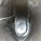 J. Crew Women’s Black Glitter Synthetic Zipper Block Heel Ankle Boots Size 9.5