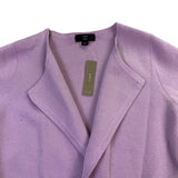 J.Crew Womens Purple Textured Long-Sleeve Lengthy Cardigan With Pockets Size XS