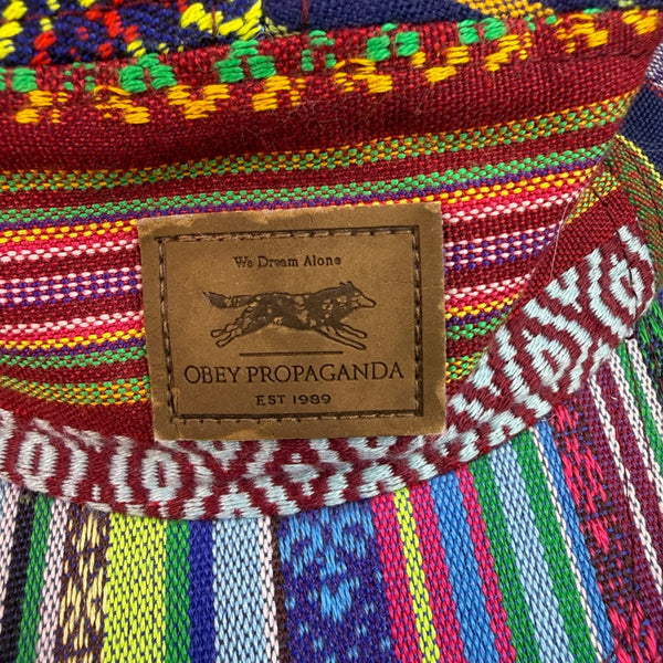 Obey Mens Multicolor Cotton Patterned Adjustable Strapback Hat