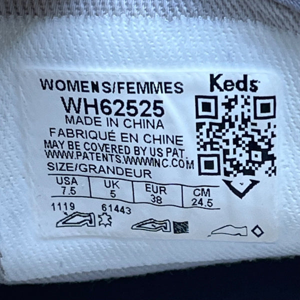 Keds Women’s Grey Suede Perforated Pattern Slip-On  Flat Sneakers Size 7.5