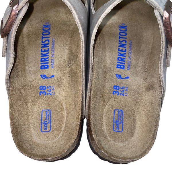 Birkenstock Women’s Tobacco Brown Leather Soft Footbed Arizona BS Sandals Size 7