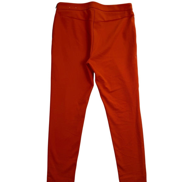 Ann Taylor Women’s Red Polyester Blend Slim Fit Side-Zip Pants Size 10