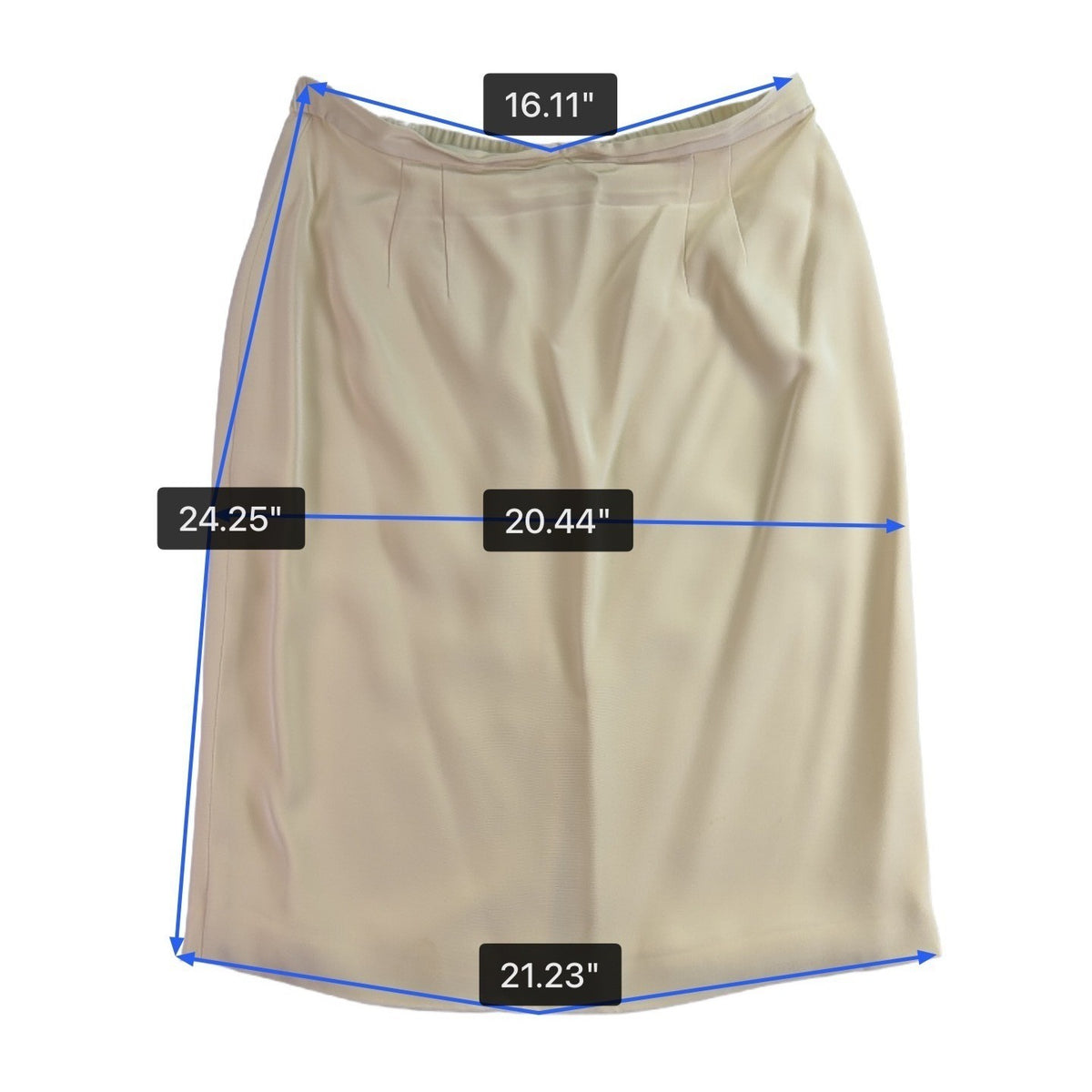 Blacktie Oleg Cassini Womens Beige Two-Piece Tank Top & Skirt Set Size 14
