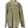 Leather Limited Women's Tan Long Sleeve Zip Up Leather Coat Sz XL
