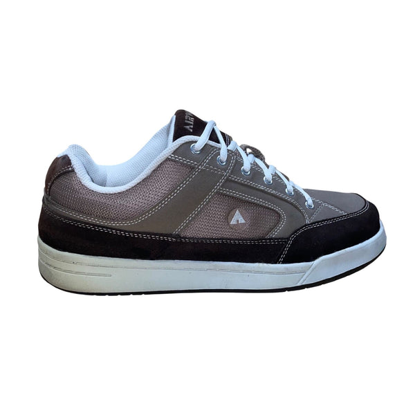 Airwalk Men’s Brown Suede & Gray Mesh Casual Skate Sneakers Size 11W