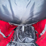 The North Face Unisex Red & Gray Nylon Multiple Compartments Sweeper Backpack