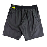 Nike Mens Grey Tennis Shorts With Neon Yellow Graphic Dri-Fit Standard Fit Sz L