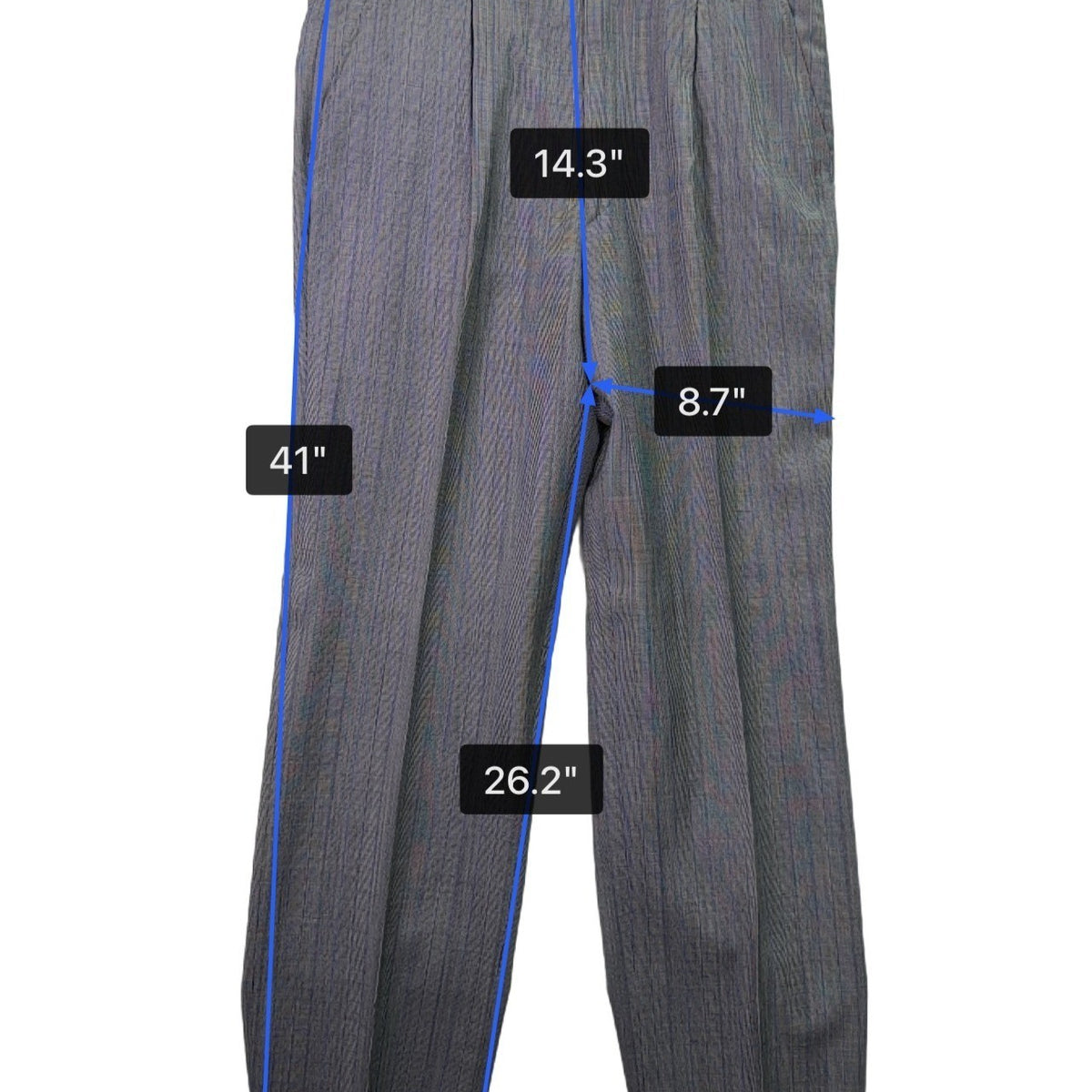 Saint Laurent Mens Gray Wool Pinstripe Blazer & Pants Suit Classic Fit