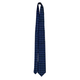 Donald J. Trump Mens Blue Silk Floral Geometric Tie Handmade Classic Necktie