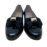 Salvatore Ferragamo Vara Bow Loafers Black Patent Leather - Size 6.5 2A (Narrow)