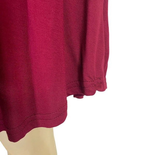 Sleeveless Berry Red WNEEDU Womens Tank Dress Size M New