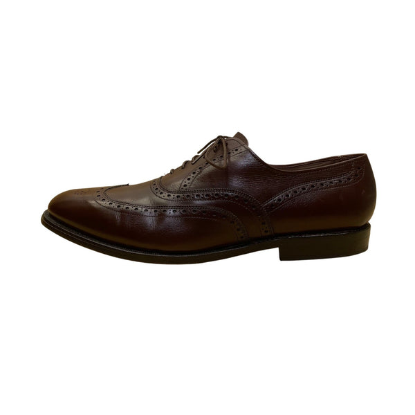 Allen Edmonds Men’s Brown Leather Lace-Up Wingtip Chester Dress Shoes Size 10.5