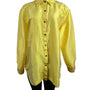 Neiman Marcus Exclusive Yellow Blouse Long Sleeve Button-Up Style