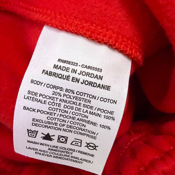 Nike Mens Red Fleece Joggers With Logo Comfortable Sweatpants Size L