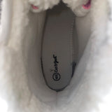Cat & Jack Girls Pink & Gray Faux Fur Thermolite Winter Snow Boots Size 6