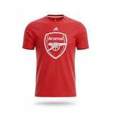 Adidas Mens Red Cotton Arsenal Graphic T-Shirt  Sportswear Casual Size M