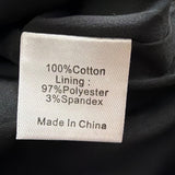 Tuckernuck Womens Black Cotton Meadow Rue Marley Short Sleeve Dress Size L
