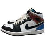 Nike Air Jordan 1 Mid Top Black and White Sz 8